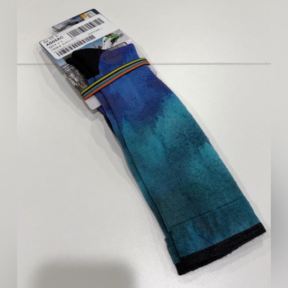 SmartWool Women's Large Ski Targeted Cushion Compression Socks Blue NWT Black
